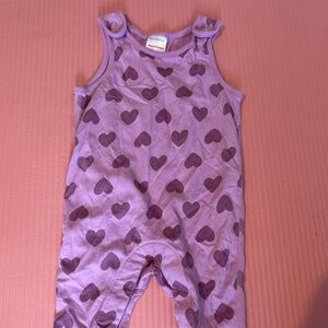 Hanna Andersson one-piece romper heart 3-6 months